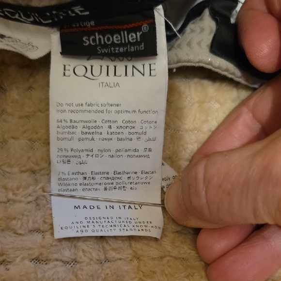 Equiline Women's Beige Riding Pants Size IT 44 - Picture 7 of 9